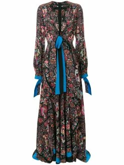 ETRO robe longue imprimée
