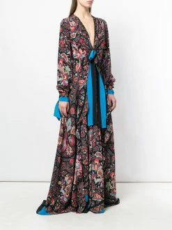 ETRO robe longue imprimée