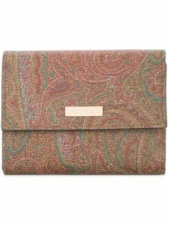 ETRO portefeuille pliant à motif cachemire
