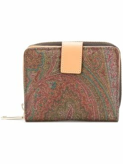 ETRO paisley printed zip purse