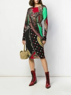 ETRO robe mi-longue à motif cachemire