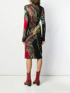 ETRO robe mi-longue à motif cachemire
