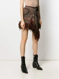 ETRO draped mini skirt