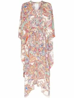 ETRO robe longue à motif cachemire