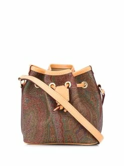 ETRO sac seau à motif cachemire