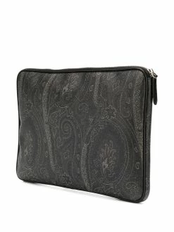 ETRO pochette d'ordinateur à motif cachemire