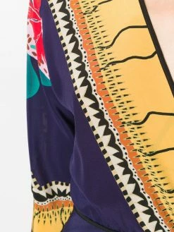 ETRO robe mi-longue imprimée à design portefeuille