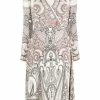 ETRO robe mi-longue à motif cachemire
