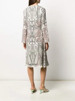 ETRO robe mi-longue à motif cachemire