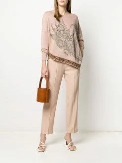 ETRO pantalon droit à taille élastique