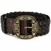 ETRO ceinture tissée à boucle gravée