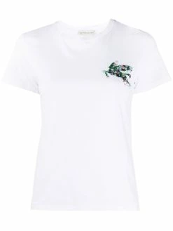 ETRO t-shirt à fleurs brodées