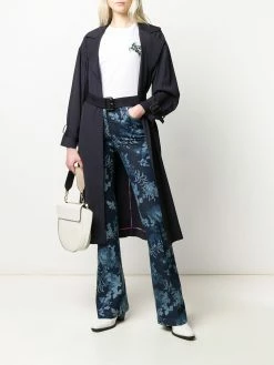 ETRO t-shirt à fleurs brodées