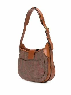 ETRO sac porté épaule à rabat logo