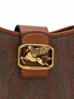 ETRO sac porté épaule à rabat logo