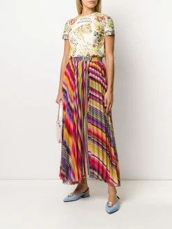 ETRO jupe plissée à rayures