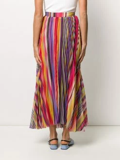 ETRO jupe plissée à rayures