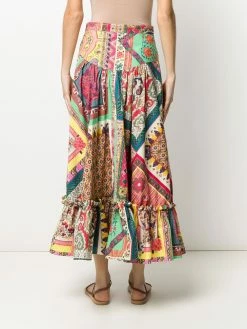 ETRO jupe mi-longue à design patchwork