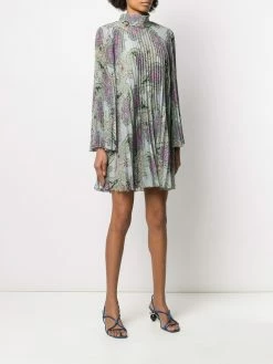 ETRO jupe plissée à motif cachemire