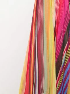 ETRO top plissé à rayures