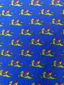 ETRO cravate en soie à imprimé Micro Pegaso