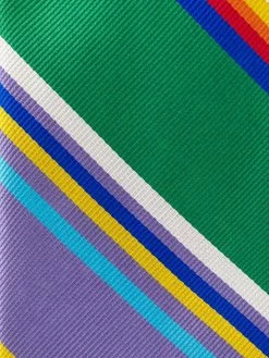 ETRO cravate Regimental en jacquard