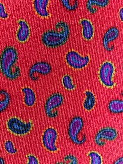 ETRO cravate en soie à motif cachemire