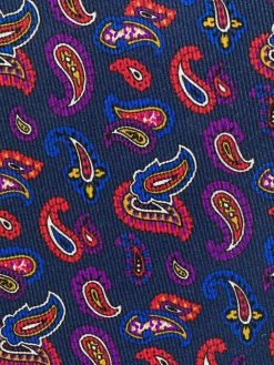 ETRO cravate en soie à motif cachemire