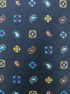 ETRO cravate en soie à motif géométrique en jacquard