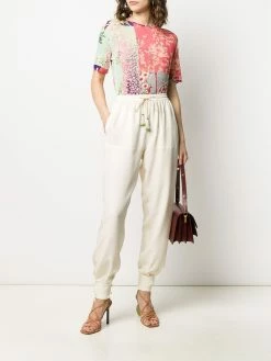 ETRO pantalon à lien de resserrage