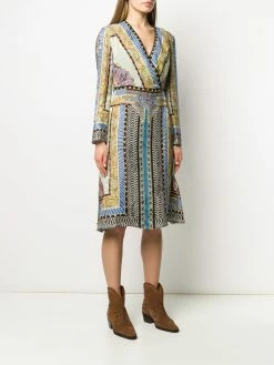 ETRO robe à imprimés multiples