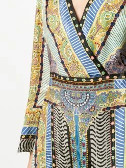 ETRO robe à imprimés multiples