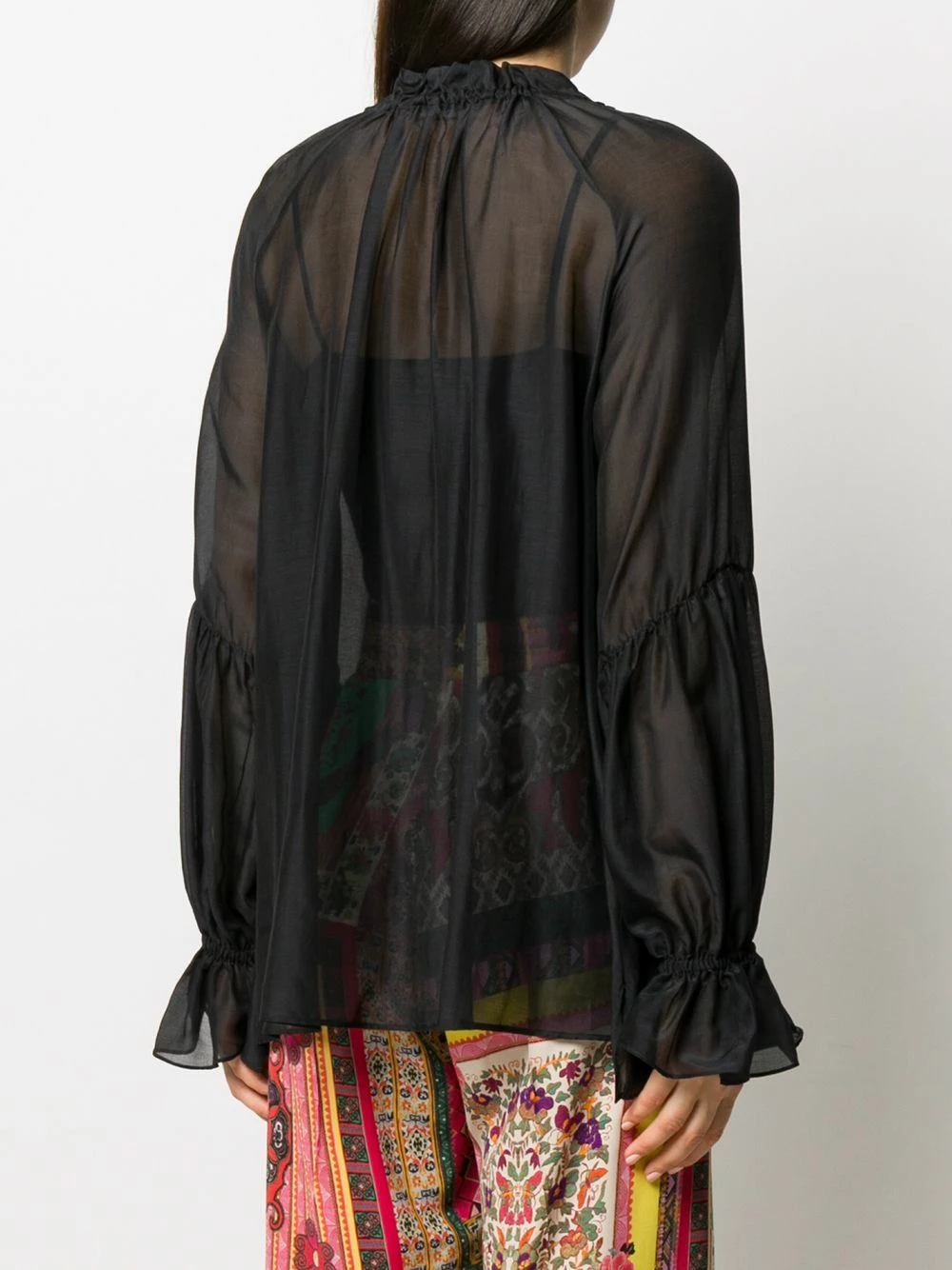 ETRO Blouse transparente à volants Prix Bradés blouses femme 4 ETRO blouse transparente à volants