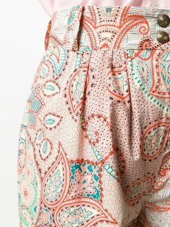 ETRO Pantalon imprimé à taille à lien de resserrage Prix Sacrifiés pantalons taille haute femme 11 ETRO pantalon imprimé à taille à lien de resserrage