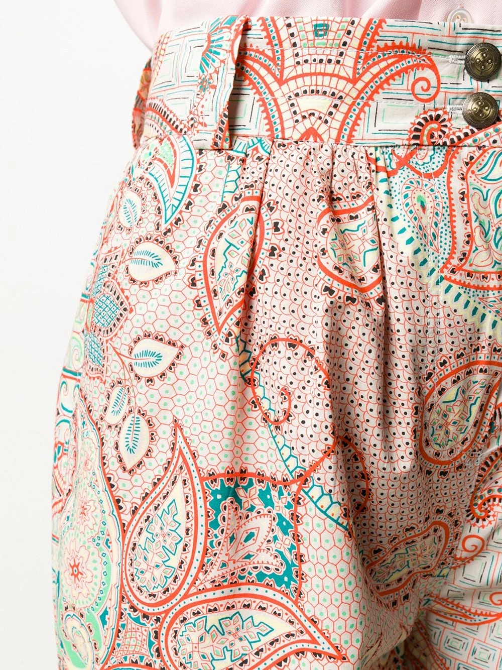 ETRO Pantalon imprimé à taille à lien de resserrage Prix Sacrifiés pantalons taille haute femme 5 ETRO pantalon imprimé à taille à lien de resserrage