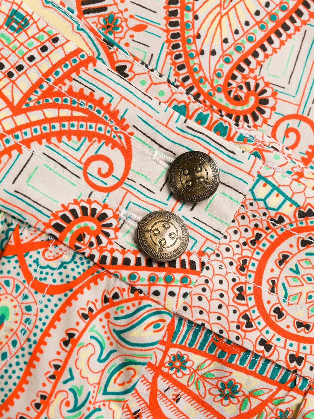 ETRO Pantalon imprimé à taille à lien de resserrage Prix Sacrifiés pantalons taille haute femme 6 ETRO pantalon imprimé à taille à lien de resserrage