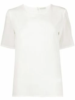 ETRO blouse en soie à effet métallisé