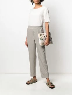 ETRO blouse en soie à effet métallisé