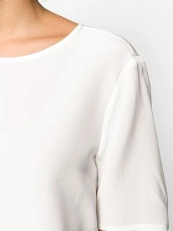 ETRO blouse en soie à effet métallisé