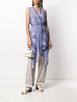 ETRO robe-portefeuille à motif cachemire