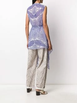 ETRO robe-portefeuille à motif cachemire