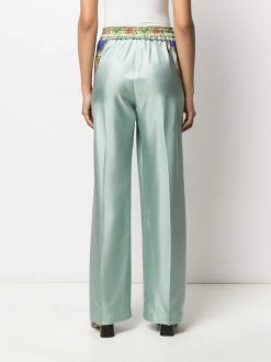 ETRO pantalon en satin imprimé