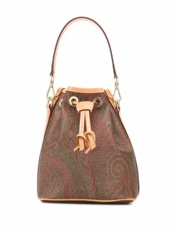 ETRO sac seau à motif cachemire