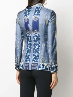 ETRO blazer droit à motif cachemire