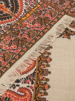 ETRO écharpe frangée à motif cachemire