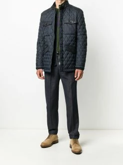 ETRO manteau matelassé à fermeture zippée