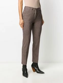 ETRO pantalon à motif pied-de-poule