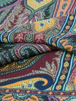 ETRO foulard frangé à motif cachemire
