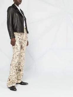 ETRO veste de moto à détails embossés