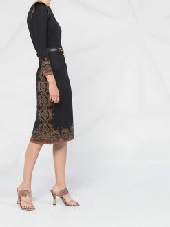ETRO robe à motif cachemire